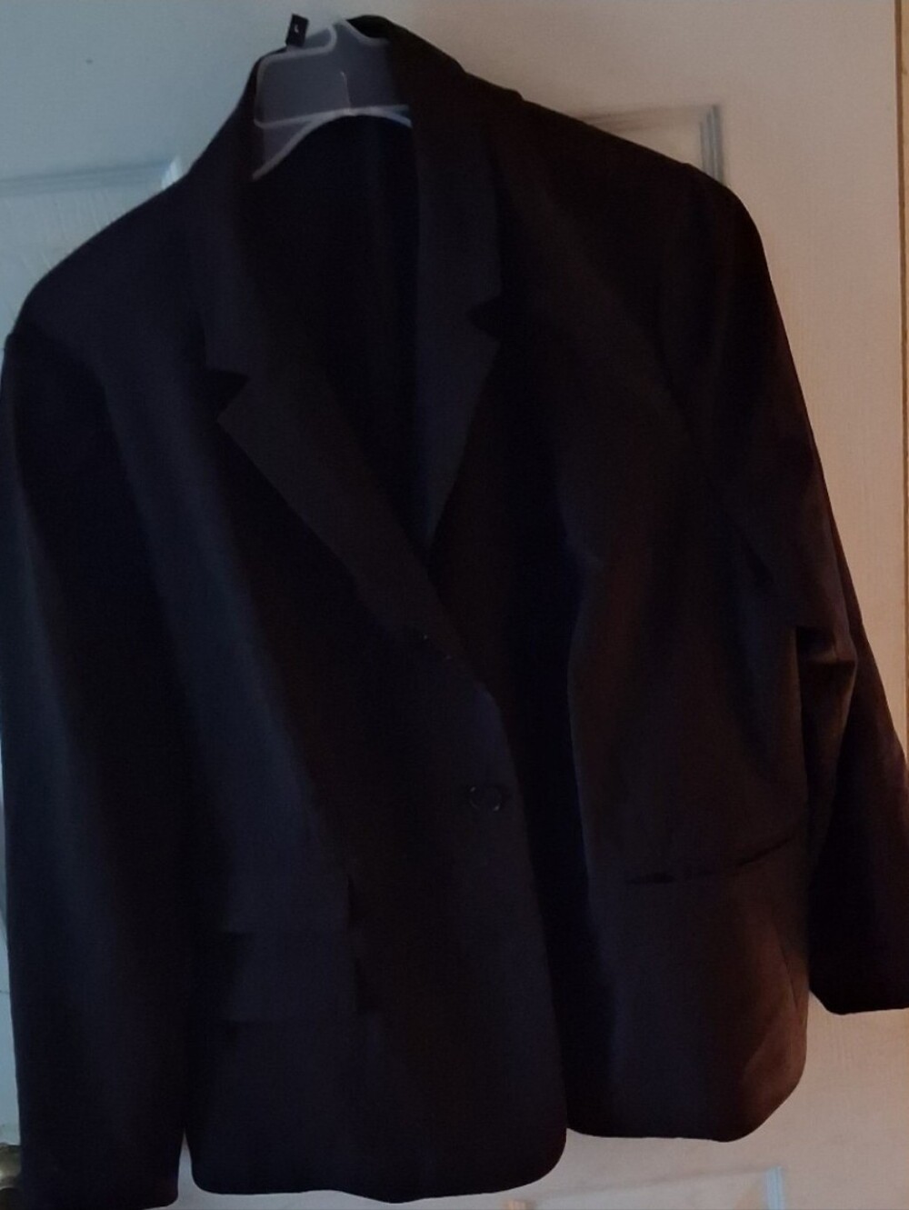 Talbots Woman Petites - Black Plus Size Career Dress Wool Blend Blazer. Size 20W